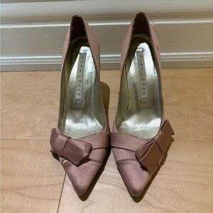 Pink Satin Pura Lopez Women's Shoes